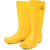 imageDKSUKO Womens Tall Rain Boots Garden Boots Waterproof Wellington Rubber BootsBright Yellow