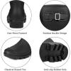 imageDKSUKO Womens Tall Rain Boots Garden Boots Waterproof Wellington Rubber BootsMatte Black