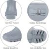 imageDKSUKO Womens Tall Rain Boots Garden Boots Waterproof Wellington Rubber BootsMatte Gray