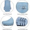 imageDKSUKO Womens Tall Rain Boots Garden Boots Waterproof Wellington Rubber BootsMatte Lake Blue