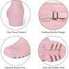 imageDKSUKO Womens Tall Rain Boots Garden Boots Waterproof Wellington Rubber BootsMatte Pink