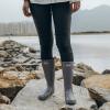 imageDKSUKO Womens Tall Rain Boots Garden Boots Waterproof Wellington Rubber BootsMedium Gray