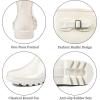 imageDKSUKO Womens Tall Rain Boots Waterproof Wellington Boots95 BM USBright White