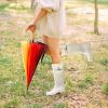 imageDKSUKO Womens Tall Rain Boots Waterproof Wellington Boots95 BM USBright White