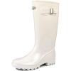 imageDKSUKO Womens Tall Rain Boots Waterproof Wellington Boots95 BM USBright White