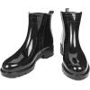 image:imageDKSUKO Womens Short Rain Boots Waterproof Ankle Raining Shoes AntiSlip Garden Boot Rubber Garden Shoes for Ladies Outdoor Work ShoesBlack a