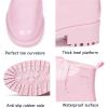 image:imageDKSUKO Womens Short Rain Boots Waterproof Ankle Raining Shoes AntiSlip Garden Boot Rubber Garden Shoes for Ladies Outdoor Work ShoesPink a