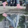 image:imageDKSUKO Womens Short Rain Boots Waterproof Ankle Raining Shoes AntiSlip Garden Boot Rubber Garden Shoes for Ladies Outdoor Work ShoesPink a