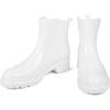 image:imageDKSUKO Womens Short Rain Boots Waterproof Ankle Raining Shoes AntiSlip Garden Boot Rubber Garden Shoes for Ladies Outdoor Work ShoesWhite a