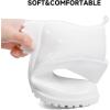 image:imageDKSUKO Womens Short Rain Boots Waterproof Ankle Raining Shoes AntiSlip Garden Boot Rubber Garden Shoes for Ladies Outdoor Work ShoesWhite a