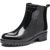 image:imageDKSUKO Womens Short Rain Boots Waterproof Ankle Raining Shoes AntiSlip Garden Boot Rubber Garden Shoes for Ladies Outdoor Work ShoesBlack a