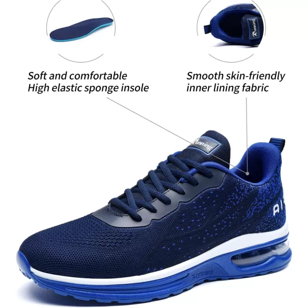 RomenSi Men's Air Cushion Sport Running Shoes Casual Athletic Tennis Sneakers