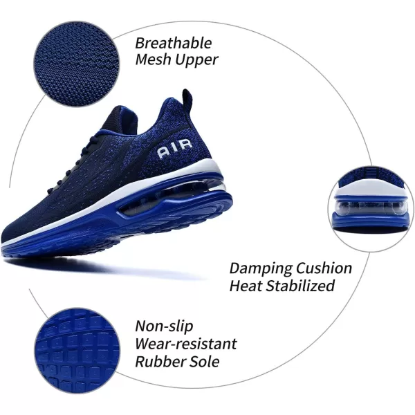 RomenSi Men's Air Cushion Sport Running Shoes Casual Athletic Tennis Sneakers