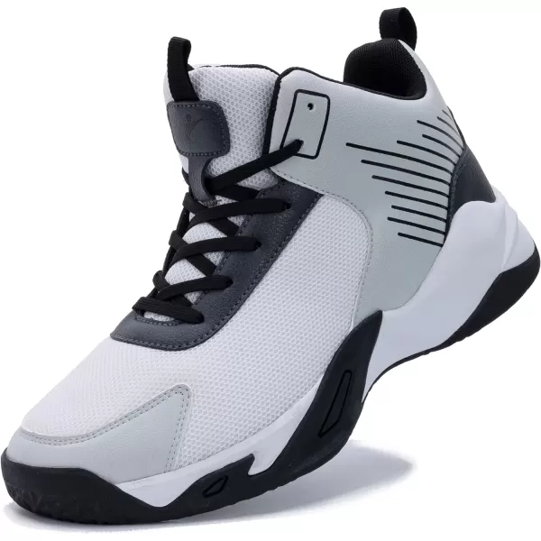 RomenSi Mens High Top Basketball Shoes Athletic Running Walking Anti Slip Sports Fashion Sneakers