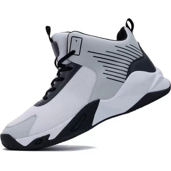 RomenSi Mens High Top Basketball Shoes Athletic Running Walking Anti Slip Sports Fashion Sneakers