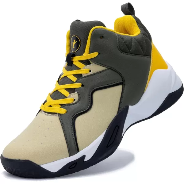 RomenSi Mens High Top Basketball Shoes Athletic Running Walking Anti Slip Sports Fashion Sneakers
