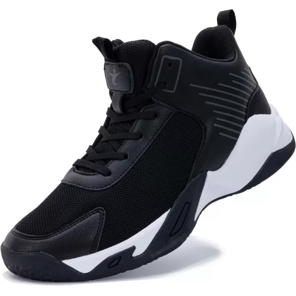 RomenSi Mens High Top Basketball Shoes Athletic Running Walking Anti Slip Sports Fashion Sneakers