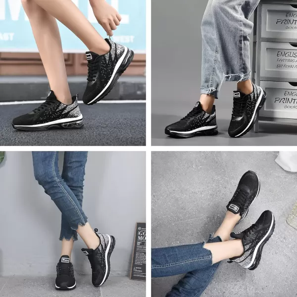 RomenSi Womens Air Athletic Running Sneakers Fashion Breathable Sport Gym Walking Tennis Shoes 