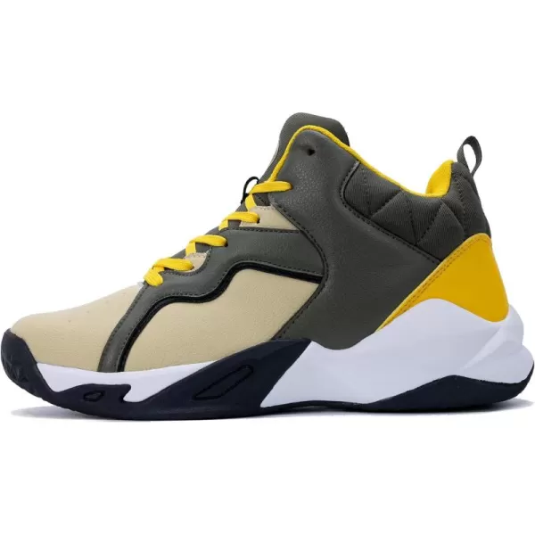 RomenSi Mens High Top Basketball Shoes Athletic Running Walking Anti Slip Sports Fashion Sneakers
