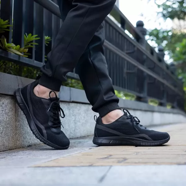 imageRomenSi Men Non Slip Work Shoes Kitchen Chef Slip Resistant Sneakers Waterproof Food Service Walking Casual Working Footwear