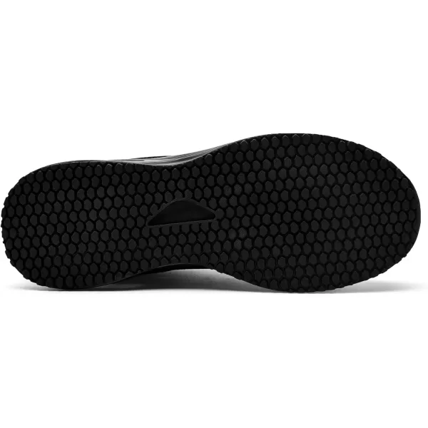 imageRomenSi Mens Work Shoes for Chefs Food Service Lightweight Air Walking Sneakers Breathable Slip Resistant Footwear Black