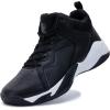 imageRomenSi Mens High Top Basketball Shoes Athletic Running Walking Anti Slip Sports Fashion SneakersBlack