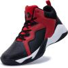 imageRomenSi Mens High Top Basketball Shoes Athletic Running Walking Anti Slip Sports Fashion SneakersBlackred