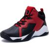 imageRomenSi Mens High Top Basketball Shoes Athletic Running Walking Anti Slip Sports Fashion SneakersBlackred
