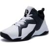 imageRomenSi Mens High Top Basketball Shoes Athletic Running Walking Anti Slip Sports Fashion SneakersWhite