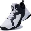 imageRomenSi Mens High Top Basketball Shoes Athletic Running Walking Anti Slip Sports Fashion SneakersWhite