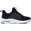 imageRomenSi Athletic Running Shoes for Boys Girls Lightweight Breathable Tennis Sports Kids SneakersAllblack