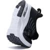imageRomenSi Athletic Running Shoes for Boys Girls Lightweight Breathable Tennis Sports Kids SneakersAllblack