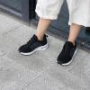 imageRomenSi Athletic Running Shoes for Boys Girls Lightweight Breathable Tennis Sports Kids SneakersAllblack