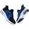 imageRomenSi Athletic Running Shoes for Boys Girls Lightweight Breathable Tennis Sports Kids SneakersBlackblue