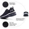 imageRomenSi Mens Running Shoes Casual Athletic Tennis Sneakers for Outdoor Sports Blackwhite US 11