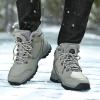 imageRomenSi Mens Womens Winter Ankle Snow Hiking Boots Water Resistant Non Slip Sole Warm Fur Lined Boot