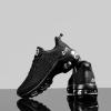 imageRomenSi Womens Tennis Athletic Running Shoes Fashion Sneakers Breathable Sports Gym Walking Shoes US5511Allblack