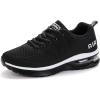 imageRomenSi Womens Tennis Athletic Running Shoes Fashion Sneakers Breathable Sports Gym Walking Shoes US5511Black