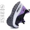 imageRomenSi Womens Tennis Athletic Running Shoes Fashion Sneakers Breathable Sports Gym Walking Shoes US5511Black Purple