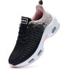 imageRomenSi Womens Tennis Athletic Running Shoes Fashion Sneakers Breathable Sports Gym Walking Shoes US5511Blackorange