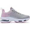 imageRomenSi Womens Tennis Athletic Running Shoes Fashion Sneakers Breathable Sports Gym Walking Shoes US5511Greypink35