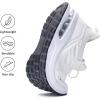 imageRomenSi Womens Tennis Athletic Running Shoes Fashion Sneakers Breathable Sports Gym Walking Shoes US5511White