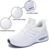 imageRomenSi Womens Tennis Athletic Running Shoes Fashion Sneakers Breathable Sports Gym Walking Shoes US5511White