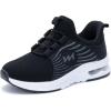imageRomenSi Athletic Running Shoes for Boys Girls Lightweight Breathable Tennis Sports Kids SneakersAllblack