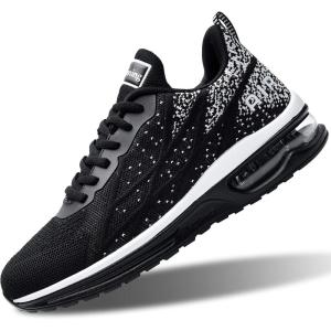 imageRomenSi Womens Tennis Athletic Running Shoes Fashion Sneakers Breathable Sports Gym Walking Shoes US5511Black02