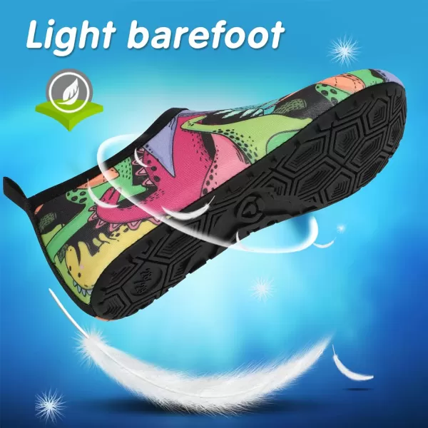 VIFUUR Kids Water Shoes Girls Boys Quick Dry Aqua Socks for Beach Swim Outdoor Sports