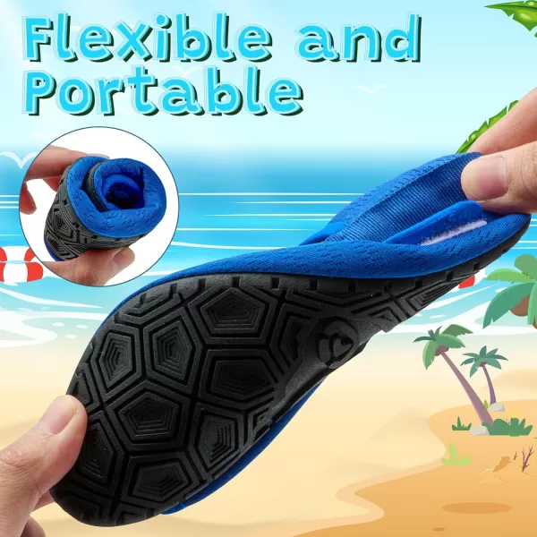 VIFUUR Kids Water Shoes Girls Boys Quick Dry Aqua Socks for Beach Swim Outdoor Sports