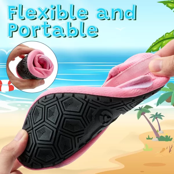 VIFUUR Kids Water Shoes Girls Boys Quick Dry Aqua Socks for Beach Swim Outdoor Sports