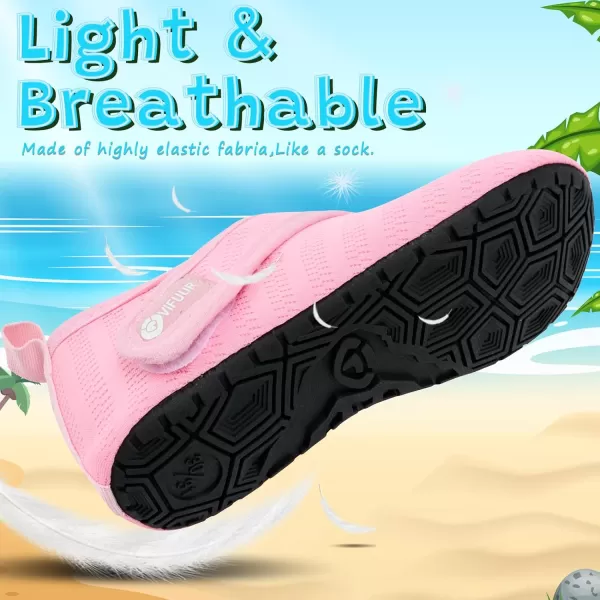 VIFUUR Kids Water Shoes Girls Boys Quick Dry Aqua Socks for Beach Swim Outdoor Sports