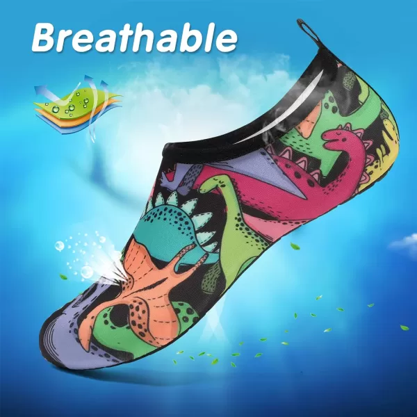 VIFUUR Kids Water Shoes Girls Boys Quick Dry Aqua Socks for Beach Swim Outdoor Sports